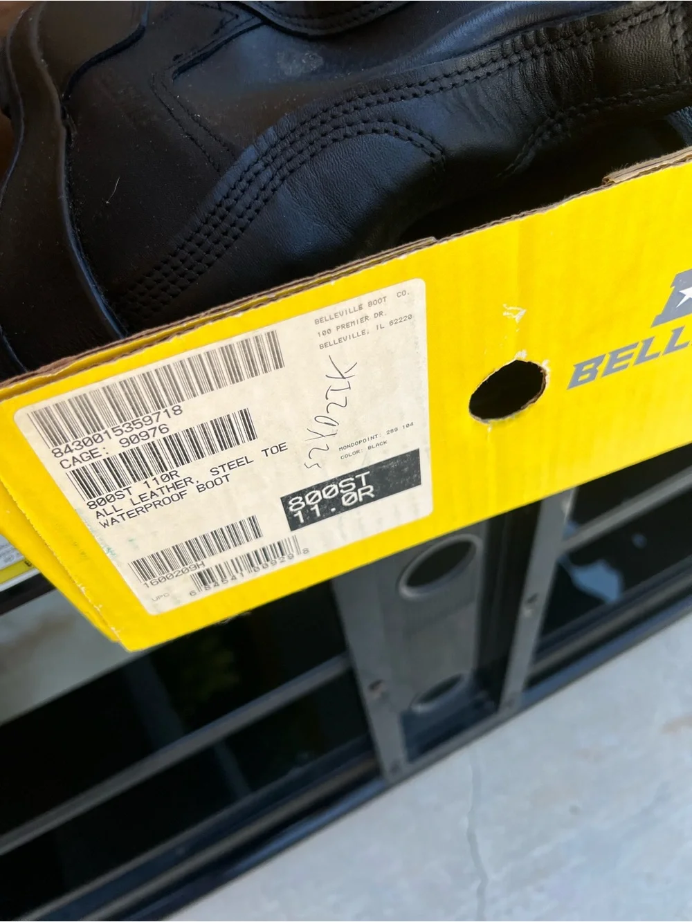 Belleville Men’s Black Leather Boots 800 ST